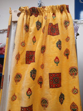Load image into Gallery viewer, Bright yellow background with red motifs, lined &amp; I/L, 4002a
