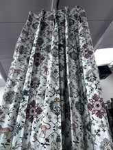 Load image into Gallery viewer, Indian Multi Print with Tigers &amp; Elephants, Lined &amp; I/L, Triple Pinch Pleat 4006a
