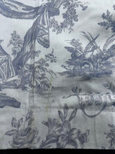 Load image into Gallery viewer, Toile du jouy, Blue &amp; White, Lined B/O, Pencil Pleat 4006b
