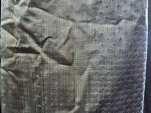 Load image into Gallery viewer, Mustard Yellow Sateen b/g with a small blue spotted pattern, Lined &amp; I/L, Pencil Heading 4010b
