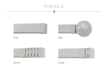 Load image into Gallery viewer, System 30 Straight Metal Track (Square) - Choice of Finishes &amp; Finials - 4.8m
