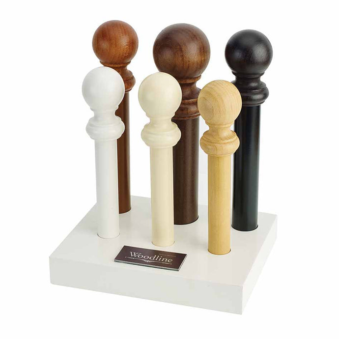 28mm Woodline Wooden Curtain Pole Set - Choice of Finishes & Lengths