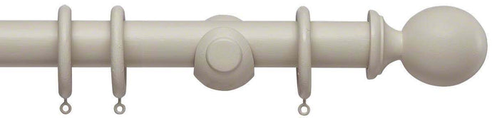 Wooden Curtain Pole 35mm - Choice of Size, Finials & Finishes